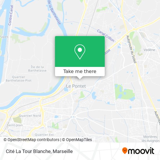 Cité La Tour Blanche map