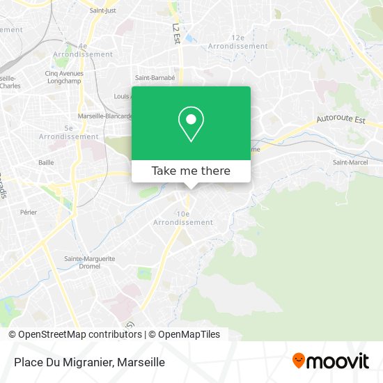 Place Du Migranier map