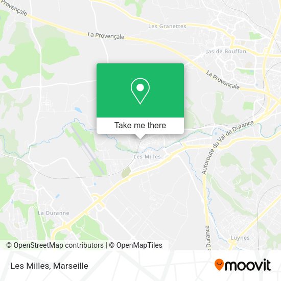 Les Milles map