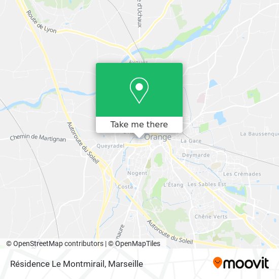 Résidence Le Montmirail map