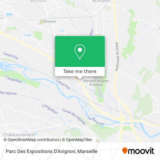 Mapa Parc Des Expositions D'Avignon