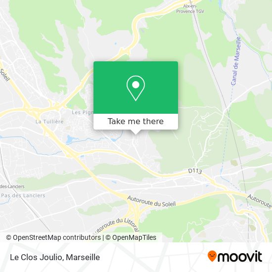 Le Clos Joulio map