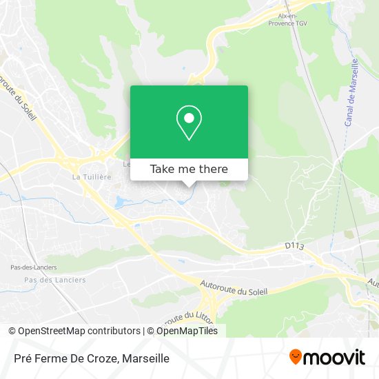 Pré Ferme De Croze map