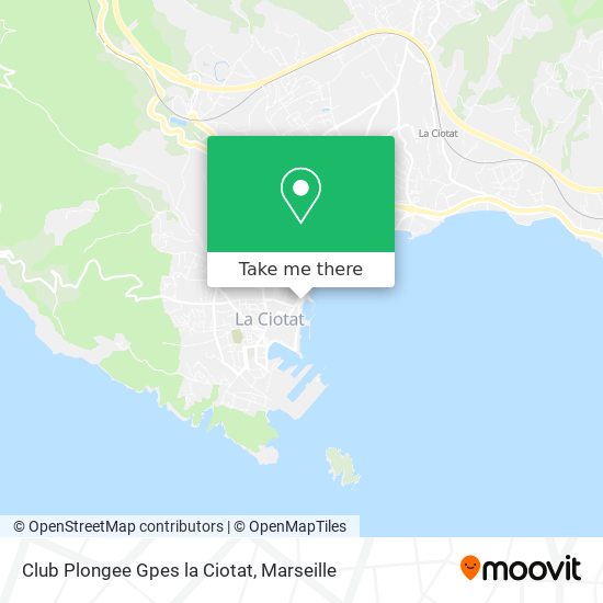 Club Plongee Gpes la Ciotat map