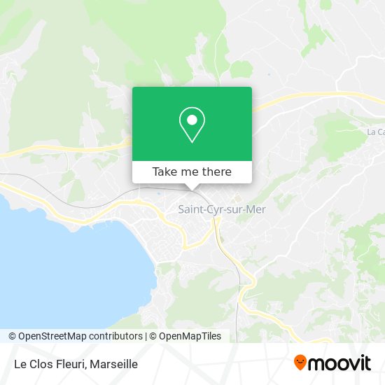 Le Clos Fleuri map