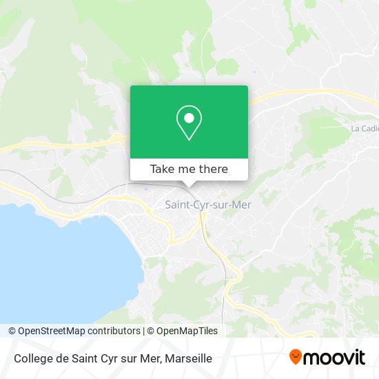 College de Saint Cyr sur Mer map