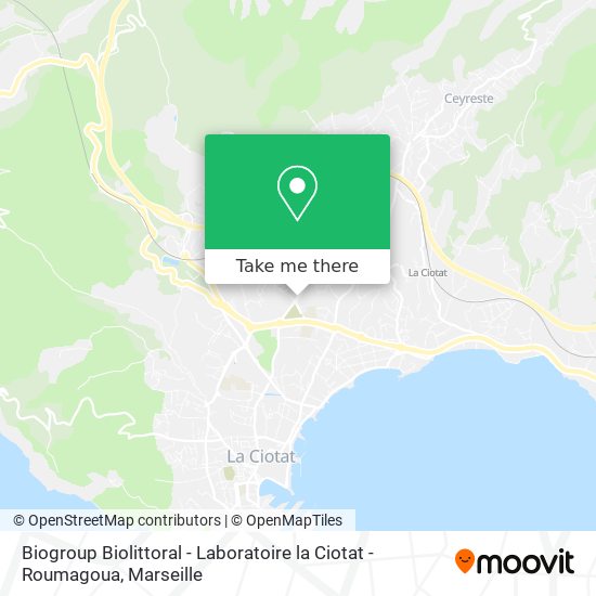 Biogroup Biolittoral - Laboratoire la Ciotat - Roumagoua map