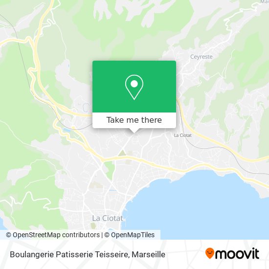 Boulangerie Patisserie Teisseire map