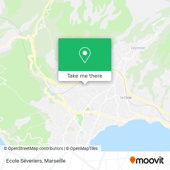 Ecole Séveriers map
