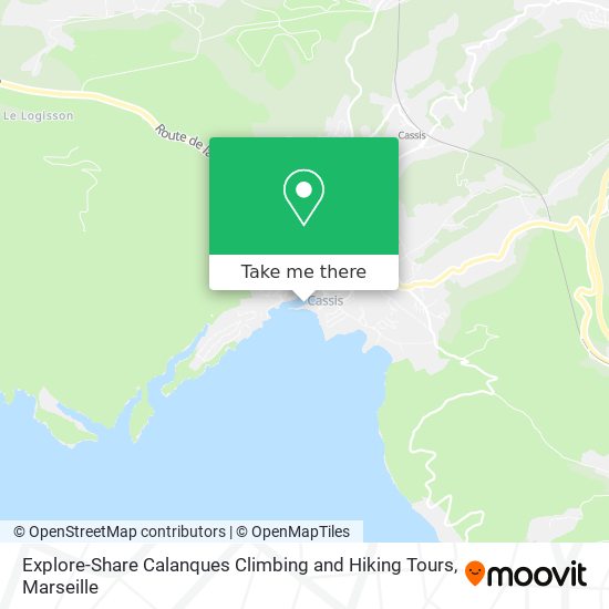 Explore-Share Calanques Climbing and Hiking Tours map