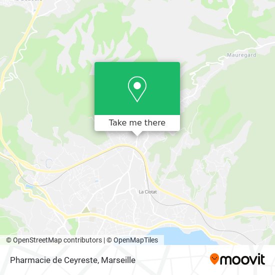 Mapa Pharmacie de Ceyreste