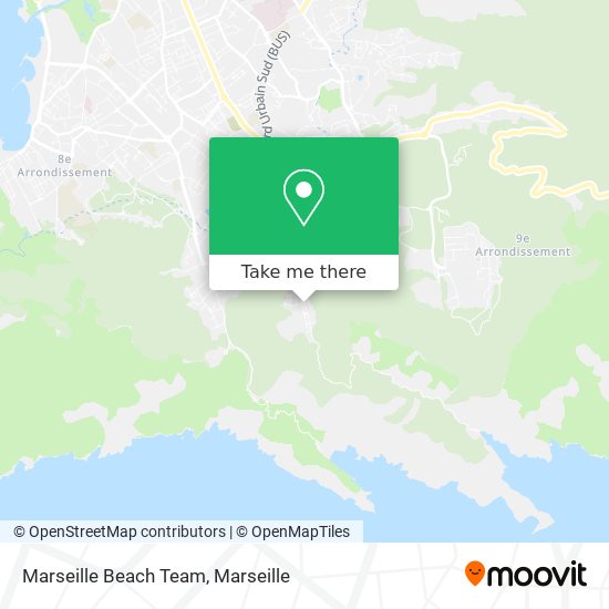 Marseille Beach Team map