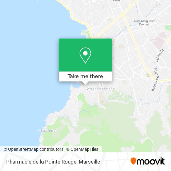 Mapa Pharmacie de la Pointe Rouge