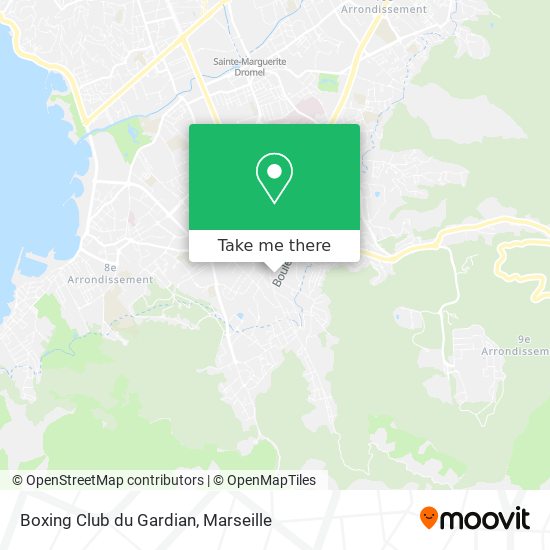 Mapa Boxing Club du Gardian