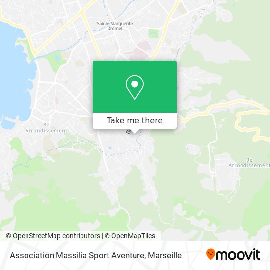 Association Massilia Sport Aventure map