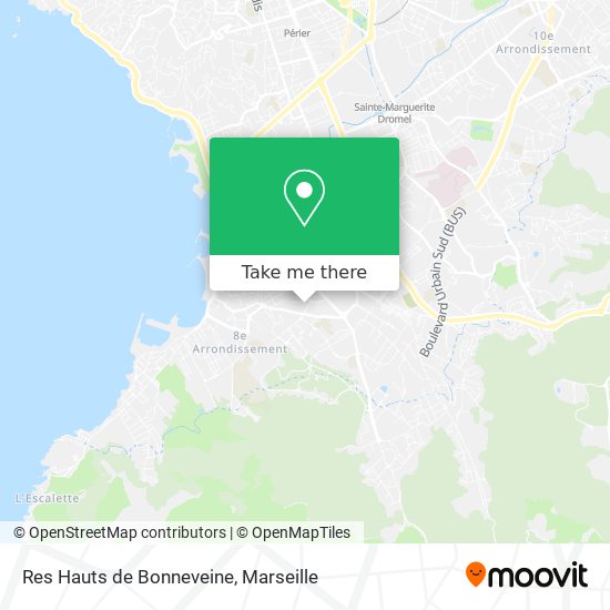 Res Hauts de Bonneveine map