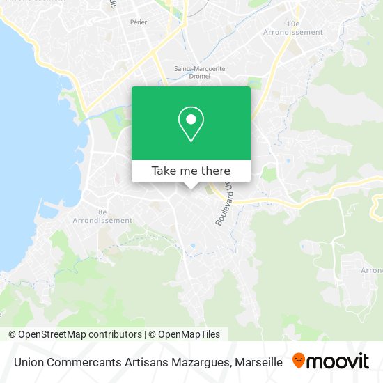 Mapa Union Commercants Artisans Mazargues