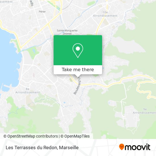 Les Terrasses du Redon map