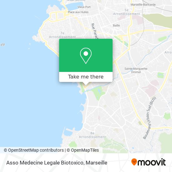 Asso Medecine Legale Biotoxico map