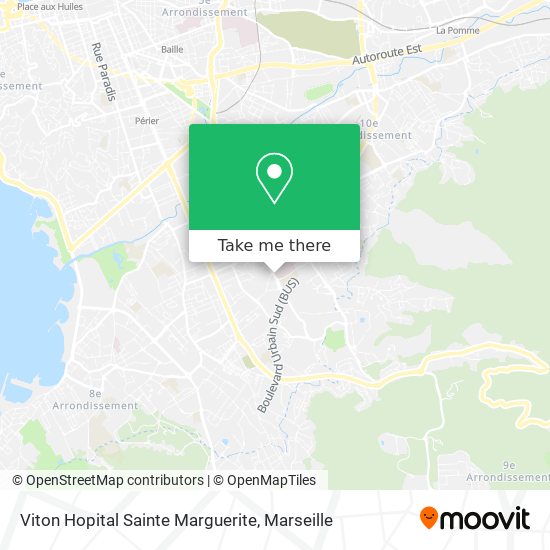 Viton Hopital Sainte Marguerite map