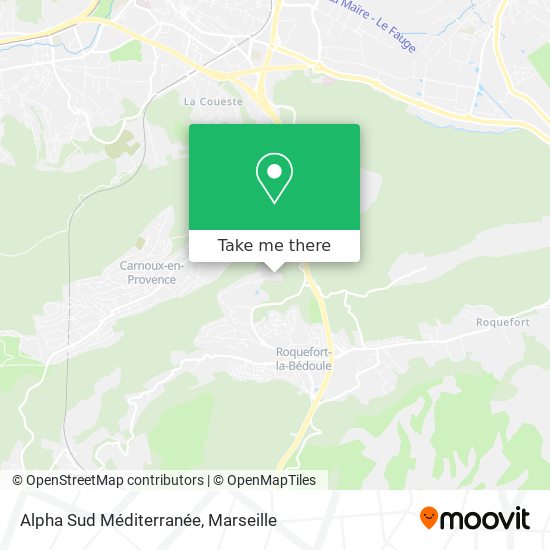 Alpha Sud Méditerranée map