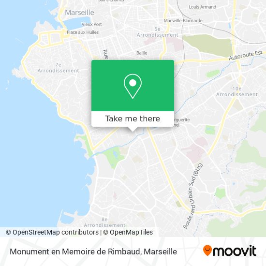 Monument en Memoire de Rimbaud map