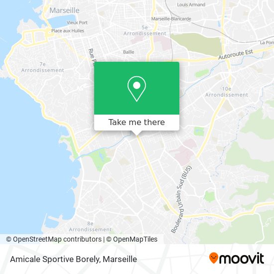 Amicale Sportive Borely map