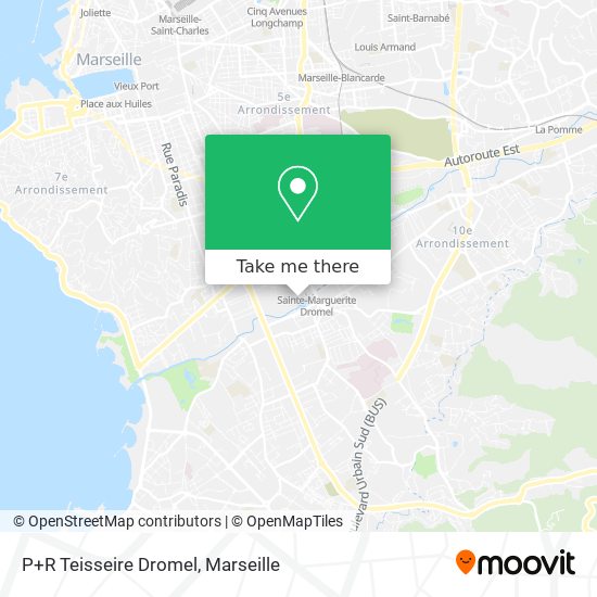 P+R Teisseire Dromel map