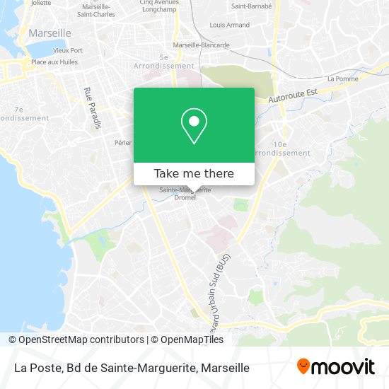 La Poste, Bd de Sainte-Marguerite map