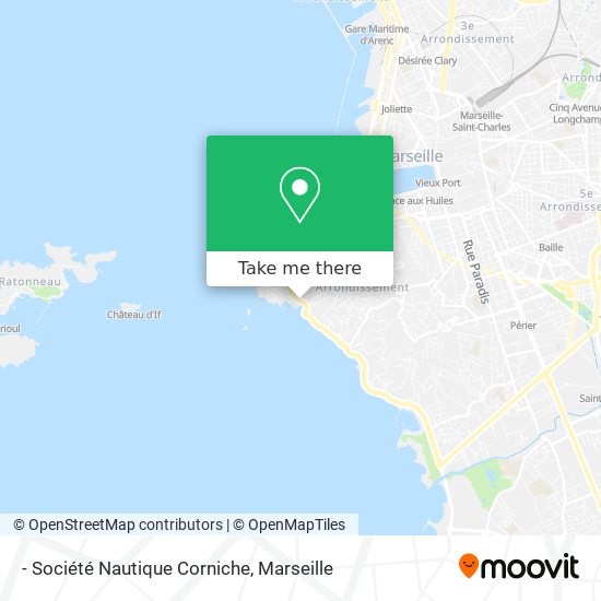 - Société Nautique Corniche map