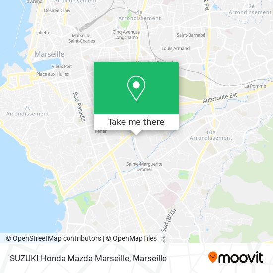 Mapa SUZUKI Honda Mazda Marseille