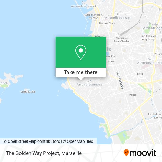 The Golden Way Project map