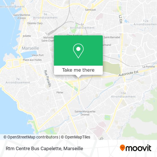 Mapa Rtm Centre Bus Capelette