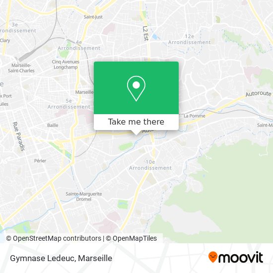 Gymnase Ledeuc map