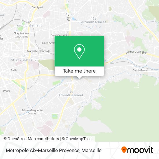Métropole Aix-Marseille Provence map