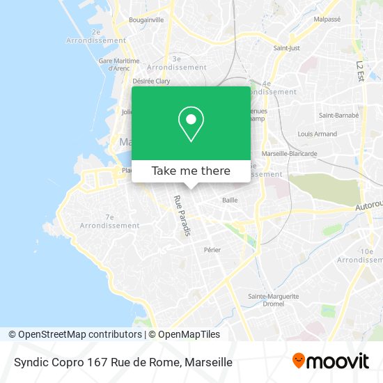 Syndic Copro 167 Rue de Rome map