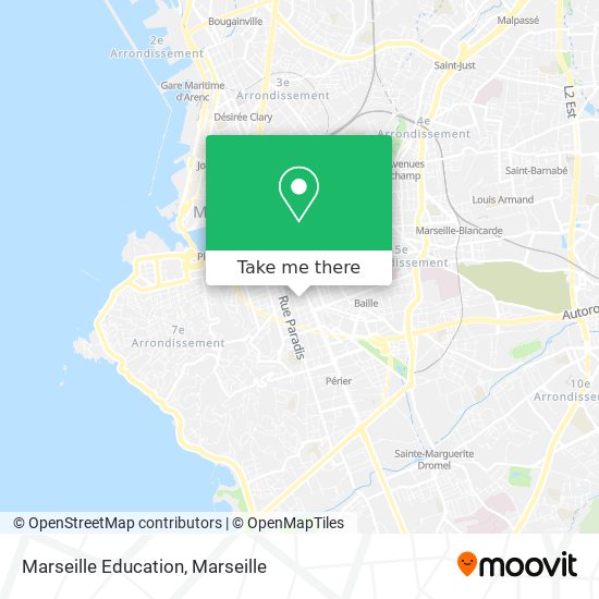 Marseille Education map