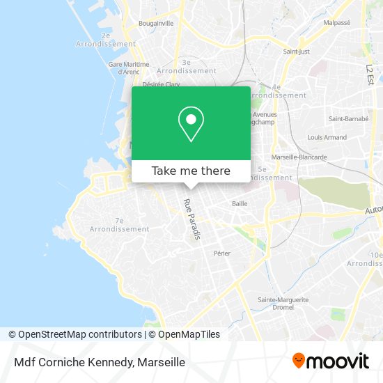 Mapa Mdf Corniche Kennedy