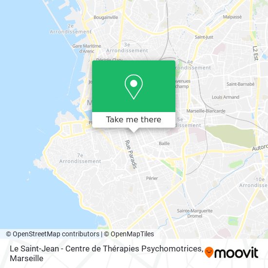Mapa Le Saint-Jean - Centre de Thérapies Psychomotrices