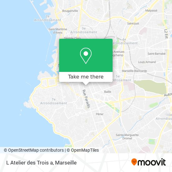L Atelier des Trois a map