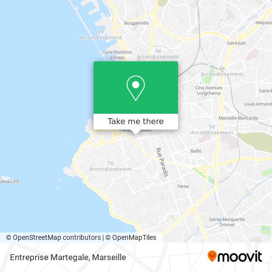 Entreprise Martegale map