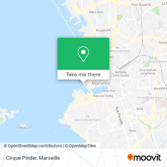 Cirque Pinder map