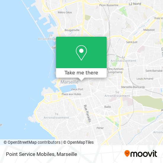 Point Service Mobiles map