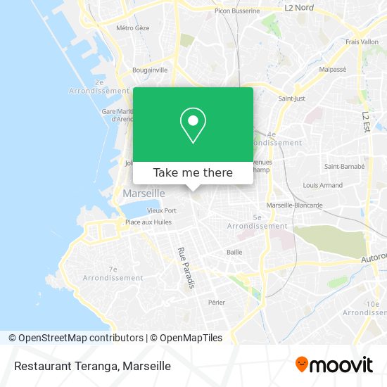 Restaurant Teranga map