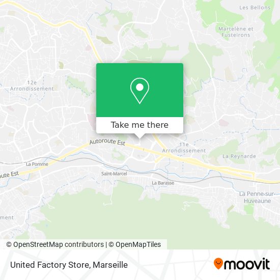 United Factory Store map