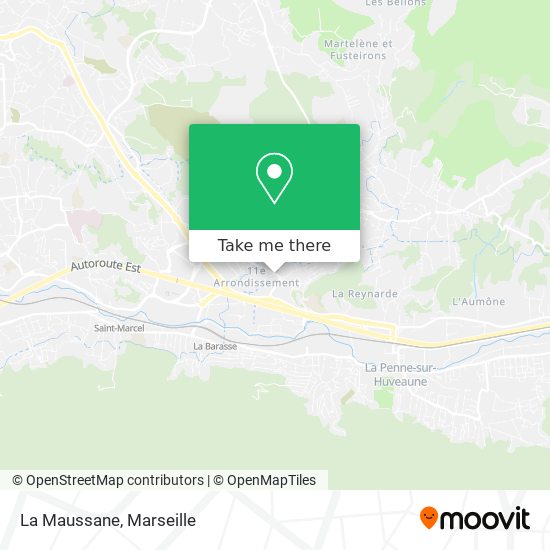 La Maussane map