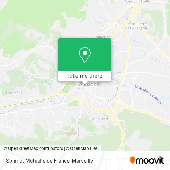 Mapa Solimut Mutuelle de France