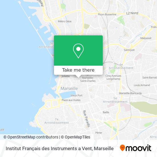 Institut Français des Instruments a Vent map