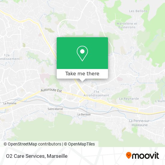 O2 Care Services map