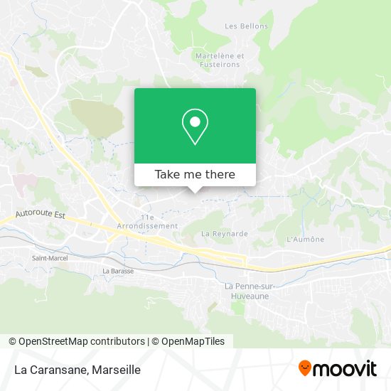 La Caransane map